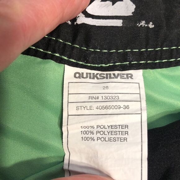 QUIKSILVER Boy’s Boardshorts Bright  Green Size 26 - Picture 4 of 7